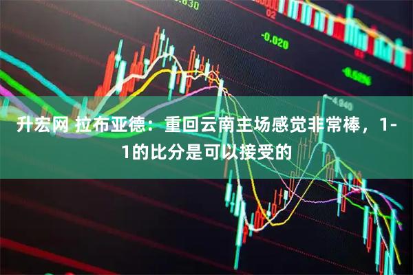 升宏网 拉布亚德：重回云南主场感觉非常棒，1-1的比分是可以接受的