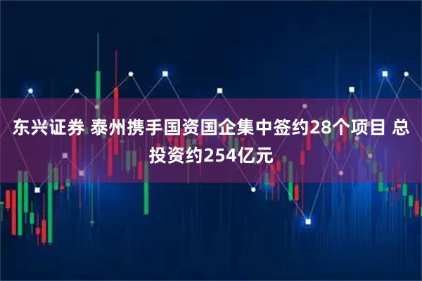 东兴证券 泰州携手国资国企集中签约28个项目 总投资约254亿元
