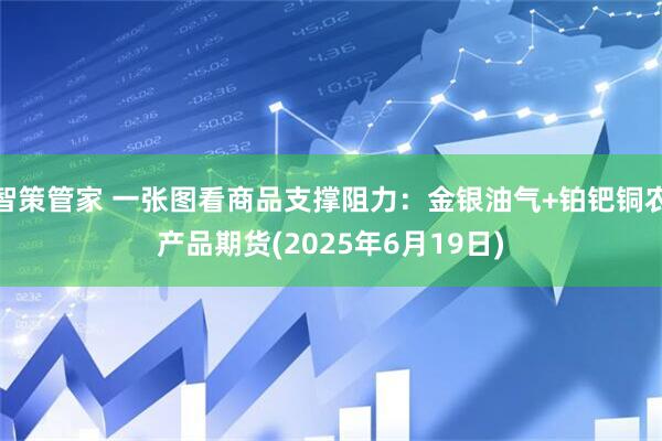 智策管家 一张图看商品支撑阻力：金银油气+铂钯铜农产品期货(2025年6月19日)