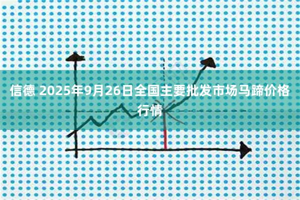 信德 2025年9月26日全国主要批发市场马蹄价格行情